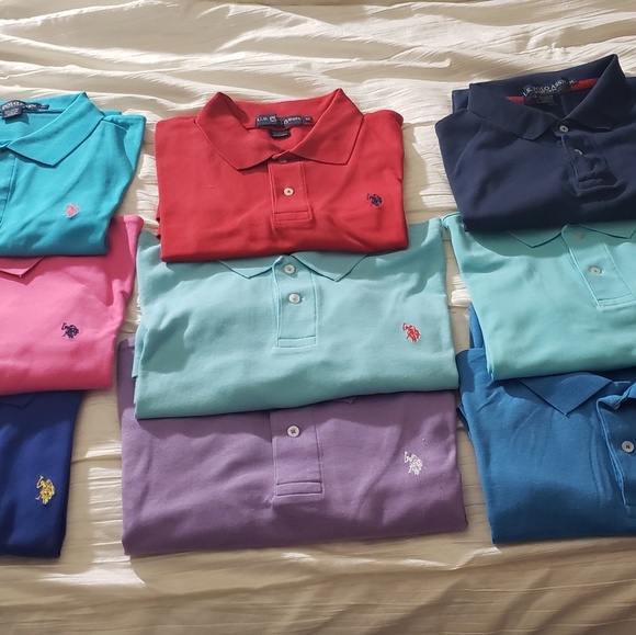 US Polo Assn. Collar shirts and Vneck Tshirts. - Picture 1 of 5